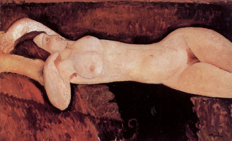 Amedeo Modigliani Reclining nude Sweden oil painting art
